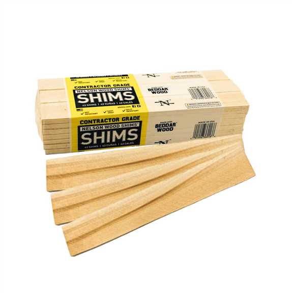 NEL 12" Beddar Wood Shims 42/Pack